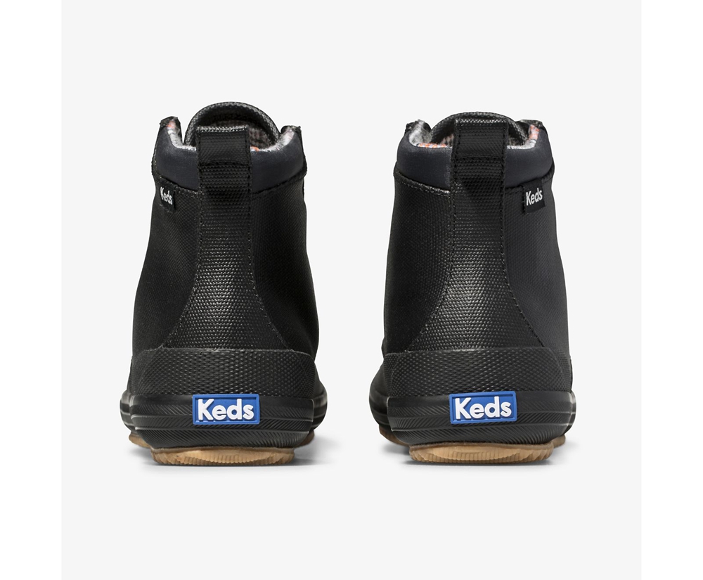 Keds Boots Black - Scout II Water-Resistant Canvas - Womens JCKUSR-704